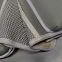 Tiikiy 1.5" Extra Thick Baby Bath Kneeler and Elbow Rest Set, Memory Foam Pad with 4 Organizer Pockets, Comfort Support for Bathing Baby & Pets - Gray Green