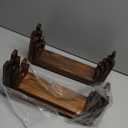 2 Set Wooden Tiered Risers Display Stands for Vendor Events,Stackable Wooden Cupcake Display Stand,Farmhouse Decor Wood Dessert Table Display Set,Vendor Booth Display Items,Food Display Risers for Party（12-11.2-10.4-9.6IN）