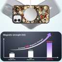 Magnetic for iPhone 11 Magsafe Case Cute Aesthetic - Durable Fashion Funny Phone Case - Girly Bear Pattern Print Cover Design for Woman Girl 6.1 inches Black