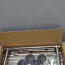 Clothes Rack for Hanging Clothes,Free-standing Clothing Racks with Wheels,Scalable Garment Rack,Silvery