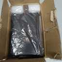 Christmas Stocking Holders for Mantle Set of 4, Heavy Weighted Metal Stocking Holders Hangers Low Profile Stocking Hooks Bases for Fireplace Table Xmas Holiday Party Decoration, Black