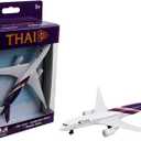 Daron Toy Airplane  Thai Airways Single Plane  Die-Cast Metal Model Airplane Toy with Plastic Parts & Authentic Livery for Kids Ages 3+