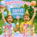 Ice Cream Party Favors for Kids - 24PCS Sweet Dessert Bubble Wands | Birthday Party Supplies, Goodie Bag Fillers, Classroom Rewards, Theme