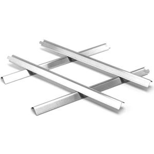 Hisencn Heat Plates for Charbroil Performance 4 Burner 463365021, 463365522, 463352521, 463350521, Heat Plate Replacement Parts for Char-Broil, G325-0002-W1 Heat Plates, 15.5 inch, Stainless Steel