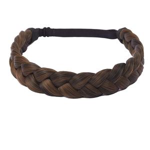 TOECWEGR Braid Headband 3 Strands Synthetic Braided Headbands Stretch Plaited Hairpiece Fashion Girl Costume Hair Accessories (SG-YLN-WG15)