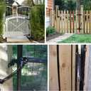 13" Gate Spring Self Closing Door Spring Heavy Duty Hardware for Wooden and Vinyl Fence - Adjustable Tension, in Black