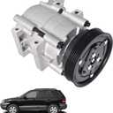 A/C Compressor with Clutch Replacement for Santa-Fe 2001-2006 Replacement for 10957SC
