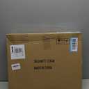 HollyHOME 2-Tier Round Gold Side Table, Outdoor Small Folding Accent Stand with Removable Tray, Anti-Rust Metal Asional Table for Balcony Patio Living Room, Nightstand for Bedroom(Gold&White)