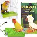 Bird Warmer for Cage Bird Perch Stand Platform Warm Heating, Heating Bird Perch Platform for Exotic Pet Birds, 12V 5W African Grey, Parakeets, Parrots