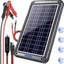 POWOXI 12V Solar Car Battery Charger: 12W Solar Trickle Charger Maintainer with MPPT Controller for Car - RV Boat Marine Motorcycle - Solar Panel Kit for Automotive Trailer Truck Snowmobile Tractor