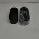 Mkono Metal Storage Basket for Toilet Tank Top Bathroom Decor, Galvanized Tray with Handle for Shelves, Farmhouse Toilet Paper Holder Organizing Bin Box for Countertop Living Room, Set of 2, Black