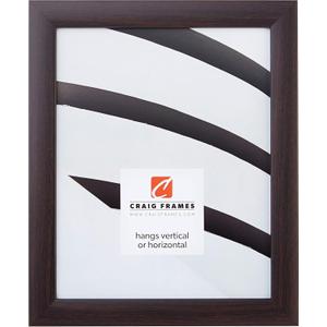 Craig Frames 23247778 14 by 18-Inch Picture Frame, Smooth Wrap Finish, 1-Inch Wide, Brazilian Walnut Brown