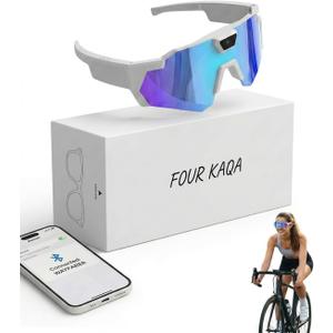 Pov Glasses 4k Baseball with Camera Smart Glasses for Men Women Sunglasses Cameras and Audio Video Action 2026 Upgrade Eyeglasses Running Style Meets Function Sports Cycling Hiking HD(Ice blue)