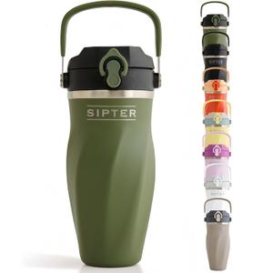 Best Shaker Bottle for Protein Mixes Double Wall Stainless Steel, For Shakes, Water, Smoothies, Cocktails Leak-Proof, 26oz, Copper-Insulated Blender Cup, BPA-Free No Mixing Tools 