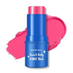 KYDA Rose Red & Hot Pink Body Paint for Sports, Adults & Kids - Eye Black Stick for Halloween Cosplay & SFX Makeup