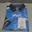 LULY YANG DSP Men's Active Polo - Short Sleeve (Blue, XXL)