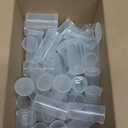 DAJAVE 100 Pack13 Dram Empty Pill Bottles with Pop Top Caps Plastic Medicine Bottles Prescription Vial Prescription Bottle Medicine Container for Pill, Crafts, Candy, Supplements