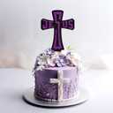 Jesus Cross Cake Topper, He is Risen, Jesus Easter Party Decor, Religious Holiday Cake Decorations, Spring Easter Festival Party Decorations Glitter