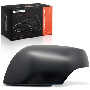 A-Premium Driver Side Rearview Mirror Cover Cap - Compatible with Subaru Forester 2014-2018, Impreza 2012-2014, XV Crosstrek 2013-2014 - Smooth Black, with Turn Signal Hole