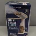 Conair Handheld Garment Steamer for Clothes, Turbo Extreme Steam 1875W Fabric Steamer, Portable Handheld Design, Strong Penetrating Steam, White/Champagne