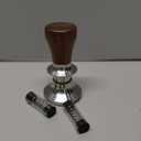 54mm Espresso Tamper For Breville Machines Calibrated Tamper Tool Espresso Walnut, Auto-Leveling and 30lb Spring Loaded Design Coffee Tamper With Stainless Steel Ripple Base