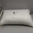 Cooling Side Sleeper Pillow for Neck and Shoulder Pain, Luxury Shredded Memory Foam Firm Cool Bed Pillows for Sleeping Set of 1- Adjustable Standard Size- Washable Cover Original White