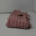 Chunky Knit Throw Blanket, 30''*40'' Knitted Throw Chenille Yarn for Bed Couch, Handmade Muted Pink Crochet Big Thick Blanket, Machine Washable Cute Comfy Blanket for Home Decor