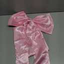 Christmas Tree Topper Bow Large Christmas Bow for Tree Topper 47.5 Inch Pink Big Bows for Christmas Tree Topper Indoor Home Room Holiday Party Giant Bows Xmas Trees Decoration