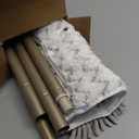 Eyliden Flip Dust Mop, Dual-Sided - One Side for Scrubbing, One Side for Dusting - Wet Dry Microfiber Mops for Hardwood Tile Laminate Ceramic Marble Floor Cleaning, 2pcs Reusable Pads (Brown)