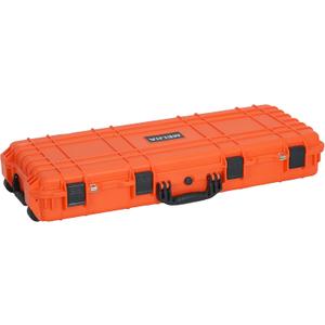 MEIJIA Portable Rolling Waterproof All Weather Hard Rifle Case,Gun case with Wheels,Customizable Fit Foam Included, Fit for Rifle, Guns, Shotguns, Airsoft Gun (44.37"x15.98"x6.1")