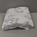 Wake In Cloud - Floral Bedding Set for Girls, Cute Colorful Botanical Flowers Patterned Soft Lightweight Comforter Set with Sheets, 5 Pieces Kids Bed in a Bag, Purple White, Twin Size