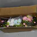 DR.DUDU 4FT Lighted Easter Tree with Timer, Pre-Lit Artificial Egg Trees with Colorful Eggs & LED Lights, Easter Decorations for Home Indoor Outdoor, Spring Decor for Porch, Office