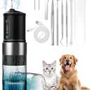 YABIFE Non-Vibrating Ultrasonic Tooth Cleaner for Dogs with Water Cooling System. Dog Plaque and Starter Remover, with Dental Care Kit and Teeth Brush, 3 Cleaning Modes with Lighting
