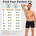 Men's Washable Incontinence Boxer Briefs, Cotton Urinary Incontinence Underwear with Fly, Reusable leakproof underwear for Men, Front & Rear Protection 150 ml Absorbency (3 Pack, XL, Black)