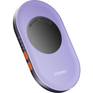 Mechanical Mouse Jiggler, Ultra-Slim Mouse Mover, with Adjustable Running Timer, Driver-Free Mouse Wiggler Shaker SilentlyLight Purple