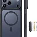 TOCOL for iPhone 17 Pro Max Case with Camera Control Capture Button, Compatible with Magsafe Charger, Builtin Magnetic Ring, Translucent Matte Phone Case for iPhone 17 ProMax 6.9 inch (Key Black)