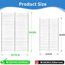 W10838310 Upright Freezer Wire Shelf, Compatible with Whirlpool Freezer Rack, Replacement AP5988763 W10581578 4363360 W11187306, Adapted Refrigerator WZF34X20DW06 WZF34X16DW01 WZF34X18DW03 Etc.