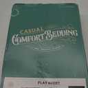 TEXAS LINEN CO. 100% Organic Cotton Percale Flat Sheet California King Size - 1 PC Flat Sheet, Blush - Crisp, Cool and Strong Bed Linen, Top Sheets for Hot Sleepers, Luxury Breathable GOTS Certified