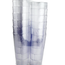 Tumbler Beverage Cup, Stackable Cups, Break-Resistant Commercial SAN Plastic, (16 oz, Clear-2) 36ct