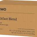 Amazon Brand - Solimo Light Roast Coffee Pods, Breakfast Blend, Compatible with Keurig 2.0 K-Cup Brewers, 100 Count