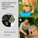 Retractable Dog Leash for Large Dogs up to 110 lbs  17ft Long Hands Free Lead for Dogs  Reflective Heavy Duty Puppy Leash and Waist Dog Leashes for Training, Running, Outside  Correa para Perros