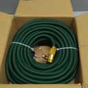 Garden Hose 75 ft x 3/4" NON-EXPANDABLE Water Hose, Flexible & Lightweight Kink Resistant Hybrid Hose, Leak-Proof Heavy Duty, Super Durable Fabric with 3/4" Solid Brass Connectors
