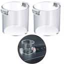 2Pcs 36 * 30mm Strong Magnet Magnetic Push Button Switch Protective Cover 7/8" Strong Round 1.42 * 1.18in Waterproof Transparent for Computer PC