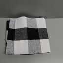 Black and White Outdoor Rug 24''X 51'' Fall Front Porch Rug Cotton Woven Washable Checkered Layering Door Mat for Door Mats Outdoor Porch Entryway Bedroom Living Room