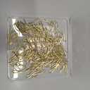 Outus 58 Pack Metal Curtain Hooks Pin On Drapery Hooks 1.2 x 1 Inch for Window,Door,Shower Curtain(Gold)