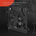 A-Premium Engine Radiator Cooling Fan Assembly Compatible with Select Jeep Models - JK Series Wrangler 2007 2008 2009 2010 2011 - Replace# 55056642AB, 55056642AC