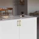 10 Pack 3.75 Inch(96mm) Kitchen Cabinet Handles Brushed Gold Cabinet Pulls Kitchen Cabinet Hardware Drawer Pulls for Cupboard Wardrobe