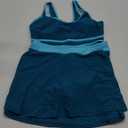 Women's High Waisted Bikini Sets Tummy Control Swim Skirt One Piece Swim Suit Tummy Control Color Block Bathing Suit, size L