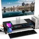 Metal Monitor Stand, Heavy Duty Desk Organizer Office furniture