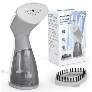 BEAUTURAL Steamer for Clothes, Travel Handheld Clothing Steamer for Garments, 25-Second Fast Heat-up, Portable and Compact Design, Removes Wrinkles from Fabrics (Only for 120V)
